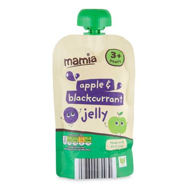 Mamia Apple & Blackcurrant Jelly Pouches 4x100g