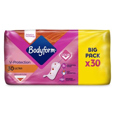 Bodyform Cour-v Ultra Normal Sanitary Towels 30 Pack