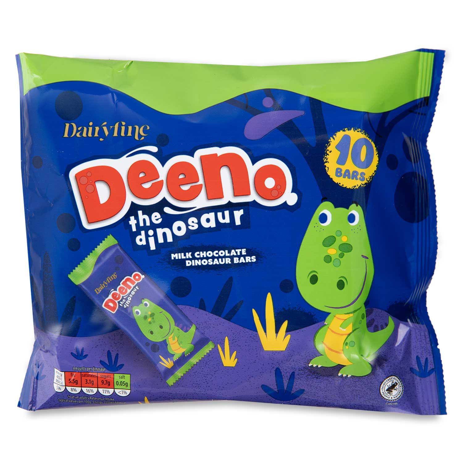 Dairyfine Milk Chocolate Deeno The Dinosaur 10x18g | ALDI