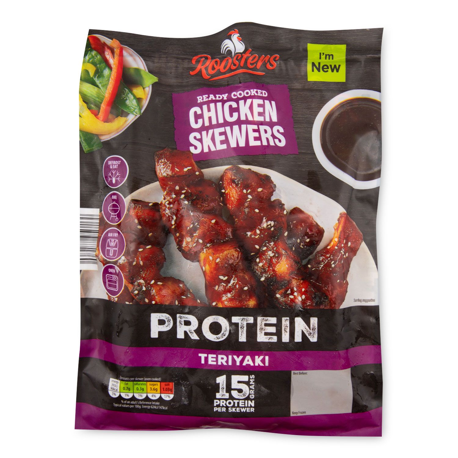 Oakhurst Ready Cooked Chicken Skewers 340g | ALDI