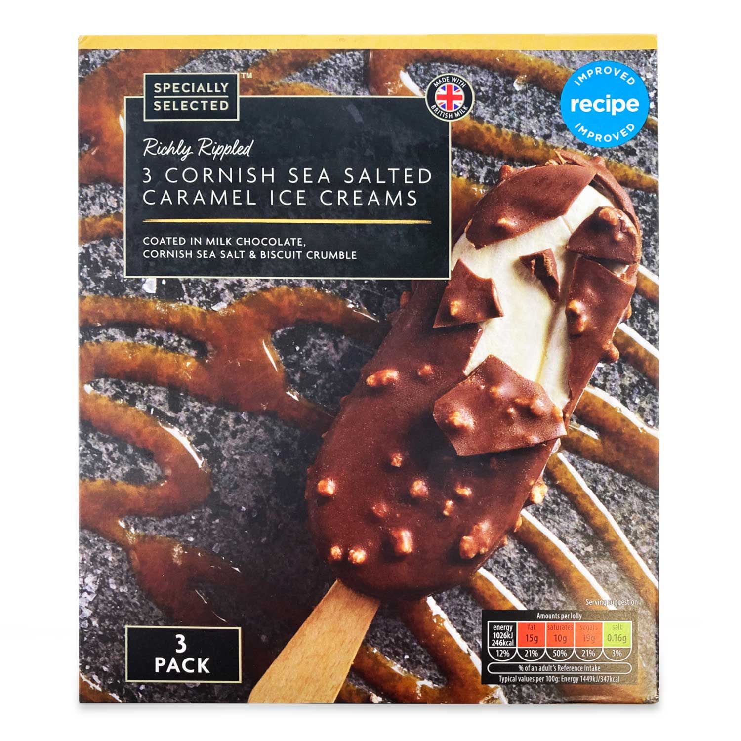 Specially Selected Salted Caramel Ice Creams 20 Pack   ALDI