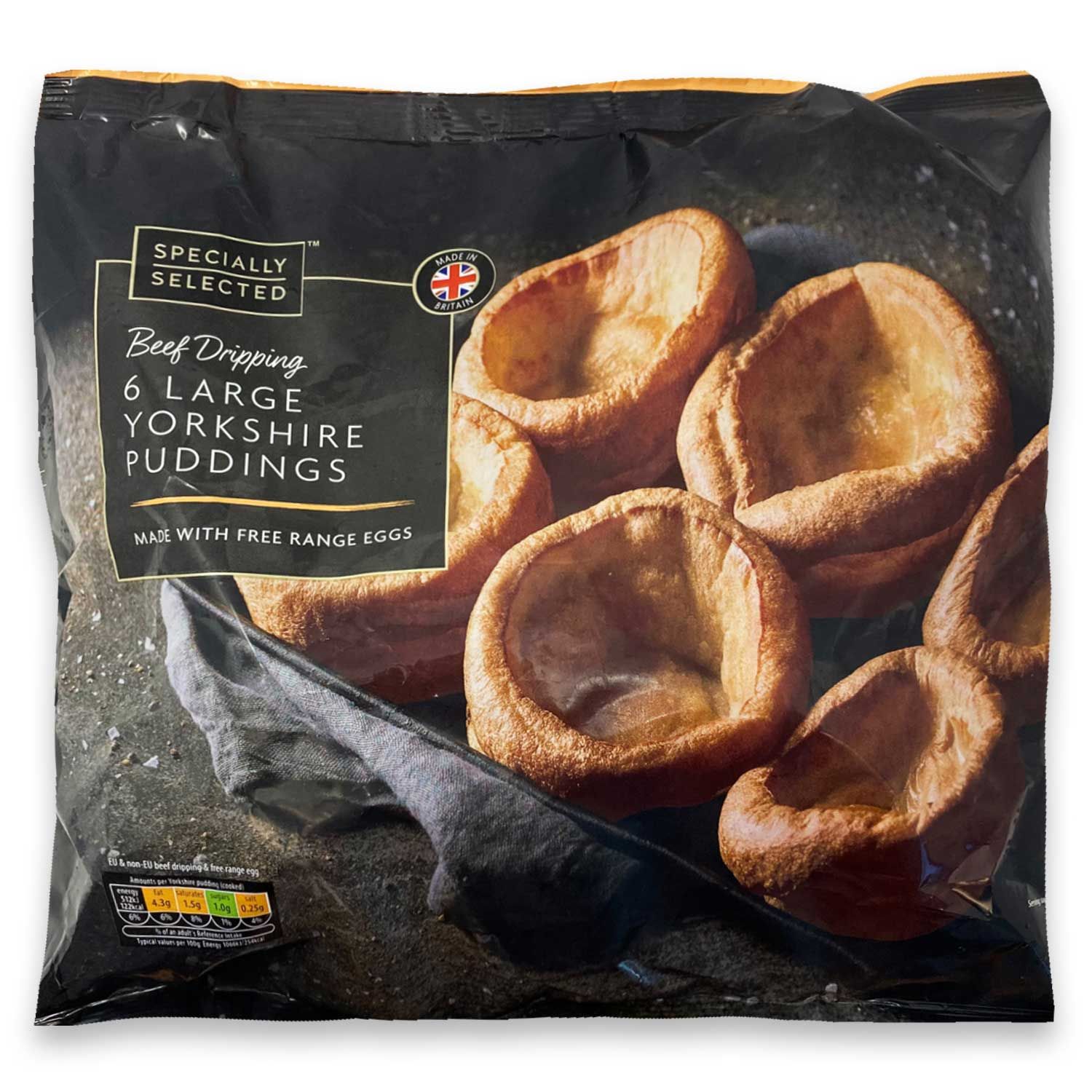 Specially Selected 6 Beef Dripping Large Yorkshire Puddings ALDI