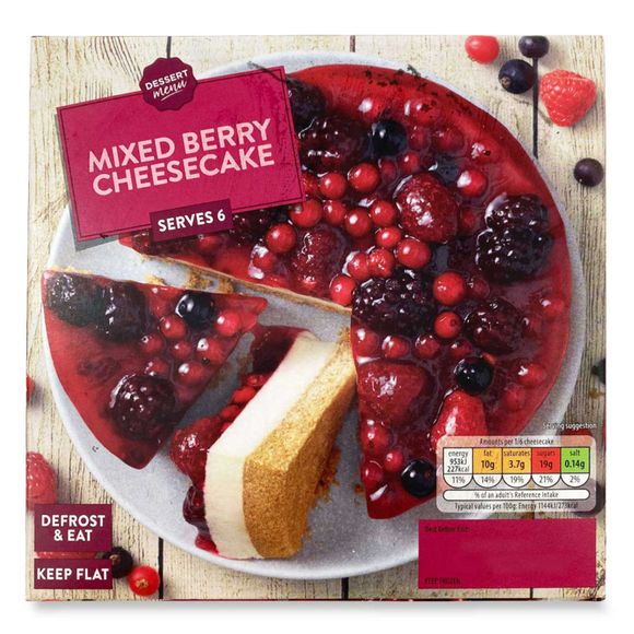 Dessert Menu Mixed Berry Cheesecake 500g | ALDI