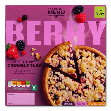 Dessert Menu Mixed Berry Crumble Tart 520g