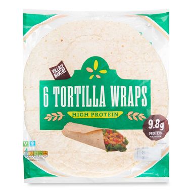 Village Bakery High Protein Tortilla Wraps 366g/6 Pack