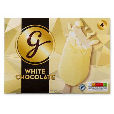 Gianni's Vanilla & White Chocolate Ice Creams 4x100ml