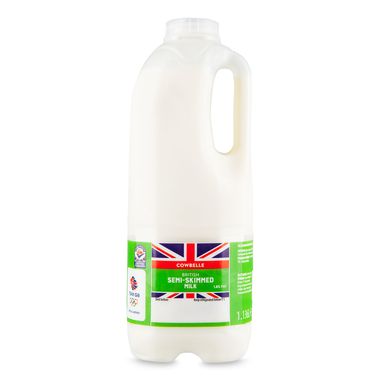 Cowbelle British Semi-skimmed Milk 2 Pints