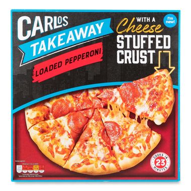 Carlos Takeaway Loaded Pepperoni Pizza 490g