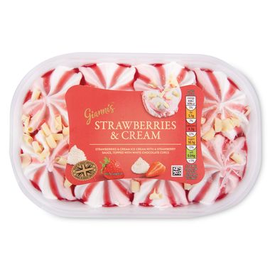 Gianni's Strawberries & Cream Ice Cream 900ml