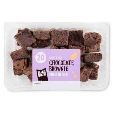 Village Bakery Gooey & Rich Mini Brownie Bites 228g/20 Pack