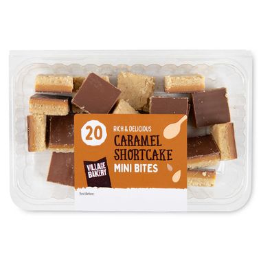 Village Bakery Caramel Shortcake Mini Bites 244g/20 Pack