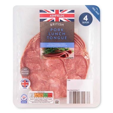 Ashfields No Added Water British Pork Lunch Tongue 100g