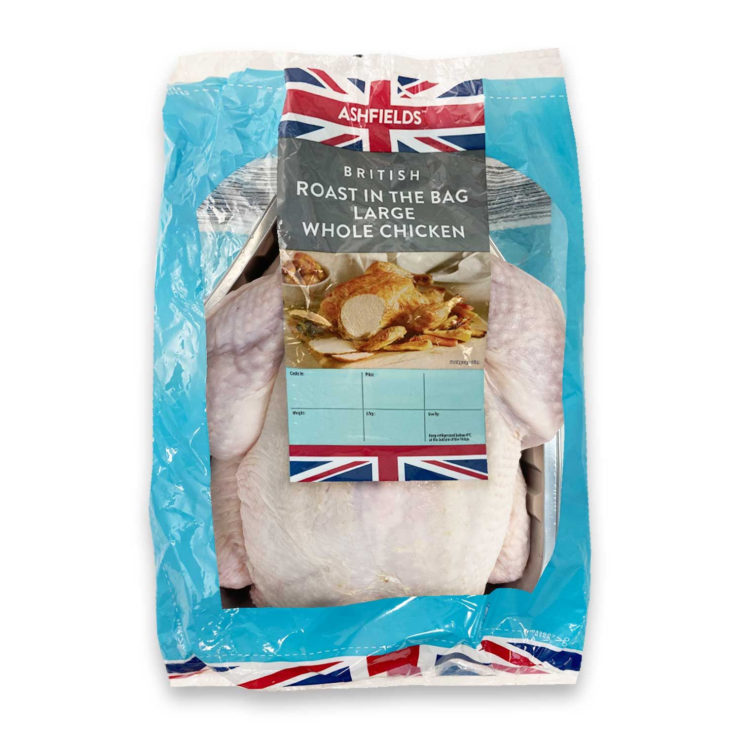 Ashfield Farm 100 British Medium Roast In The Bag Whole Chicken 1.65kg