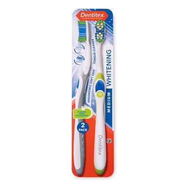 Dentitex Premium Medium Toothbrushes 2 Pack