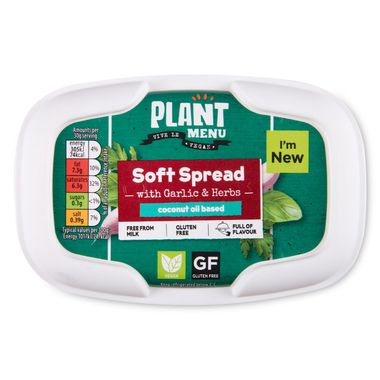 Plant Menu Soft Spread With Garlic & Herbs 170g