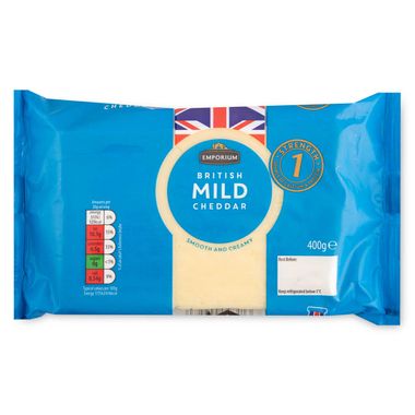 Emporium British Mild Cheddar Cheese 400g