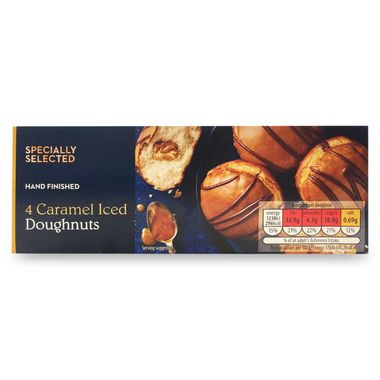 Specially Selected Caramel Iced Doughnuts 4x70g