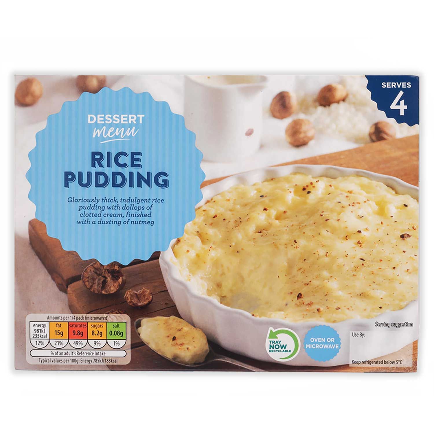 Dessert Menu 2 Clotted Cream Rice Puddings 300g ALDI