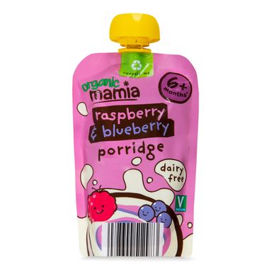 Mamia Organic Raspberry & Blueberry Porridge 100g