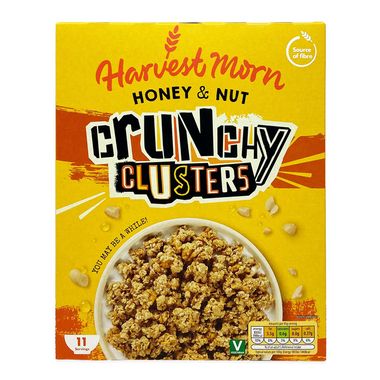 Harvest Morn Honey Nut Crunchy Cluster Cereal 500g