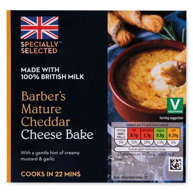 Specially Selected Barber's Mature Cheddar Cheese Bake 150g