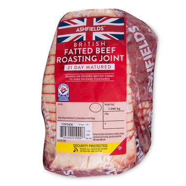 Ashfields British Beef 21 Day Matured Roasting Joint Typically 1.025kg