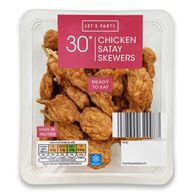 Let's Party 30 Chicken Satay Skewers 240g | ALDI