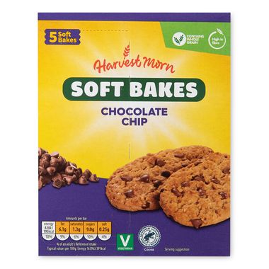 Harvest Morn Chocolate Chip Soft Bakes 5x50g