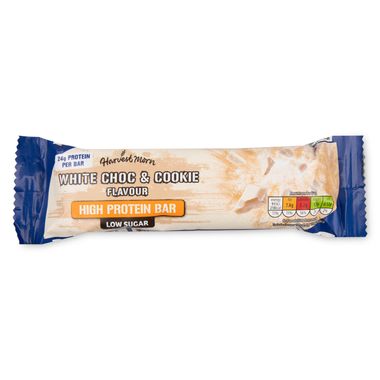 Harvest Morn White Choc & Cookie Flavour High Protein Bar 60g