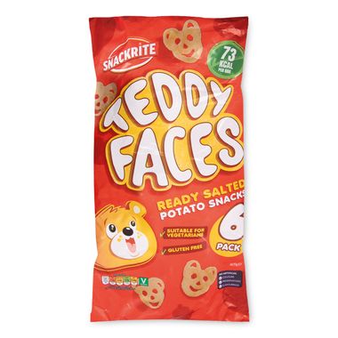 Snackrite Teddy Faces 6x15g