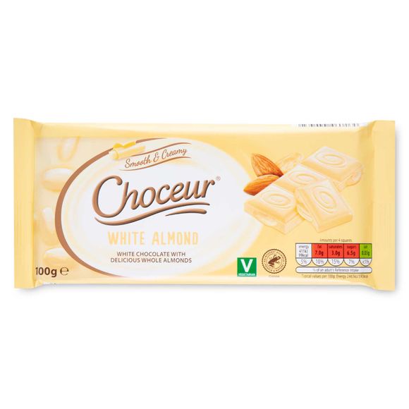 Choceur White Almond Chocolate 100g ALDI