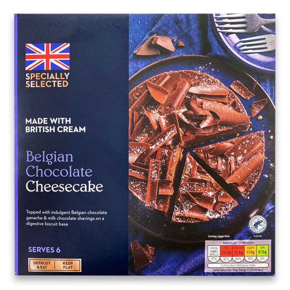 Specially Selected Belgian Chocolate Cheesecake 480g | ALDI