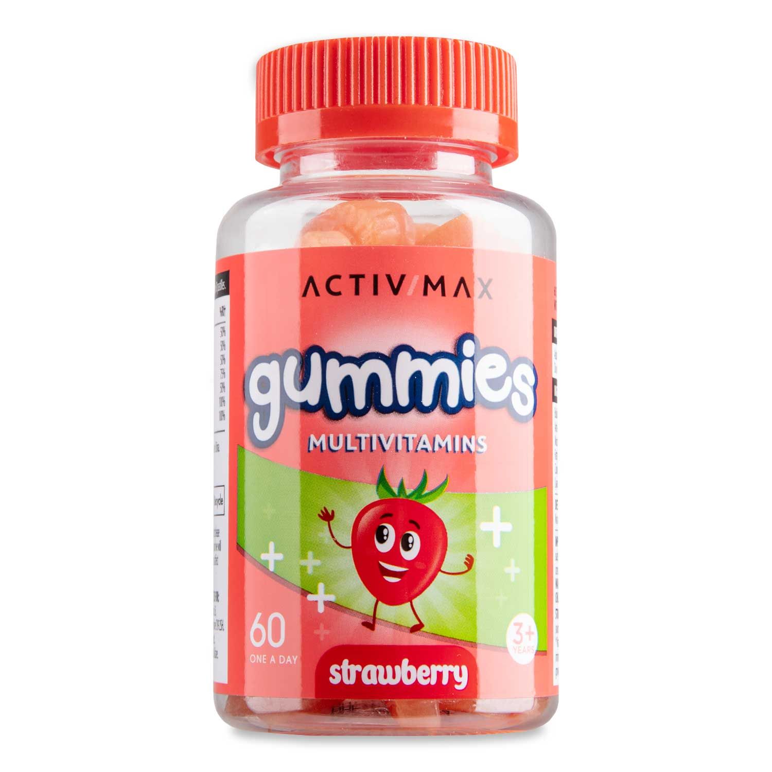 Activ Max Children's Multivitamins Gummies One Aday Strawberry Flavour