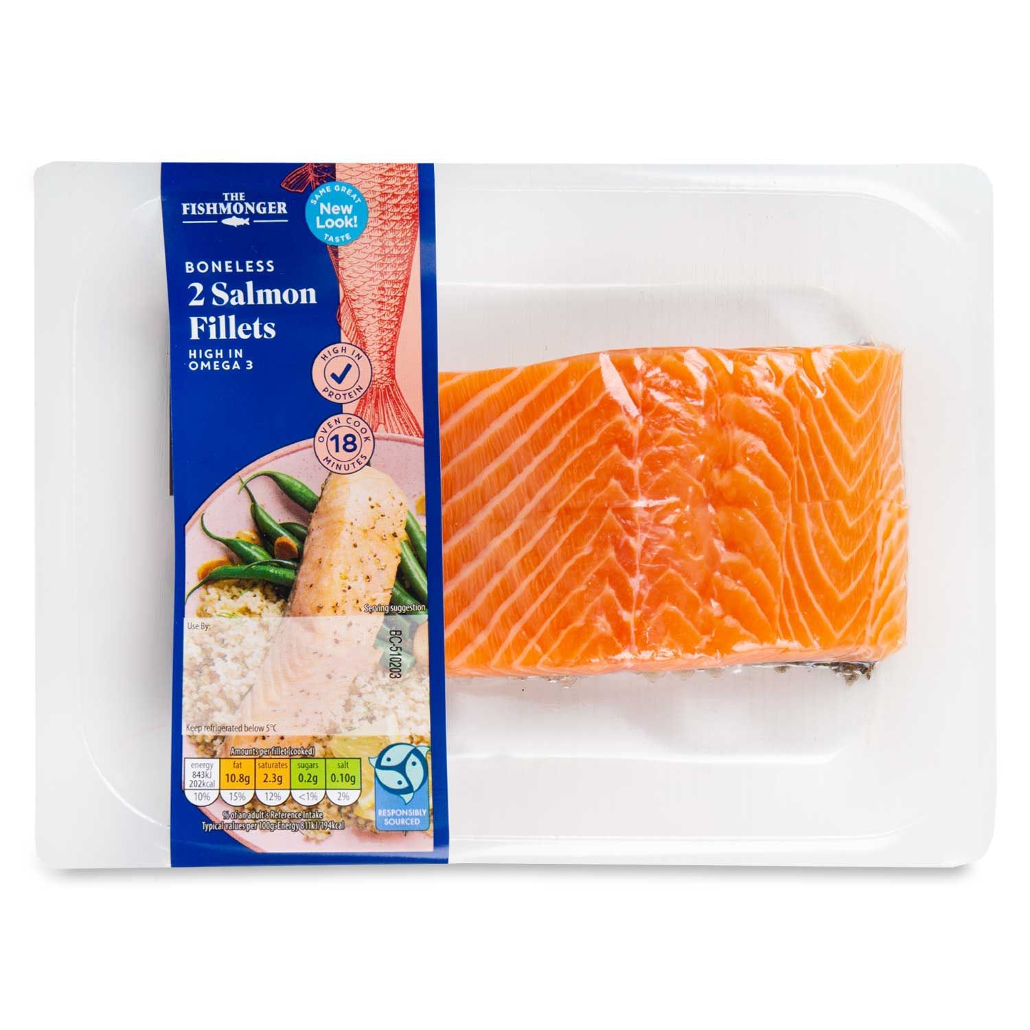 The Fishmonger Boneless Salmon Fillets 240g/2 Pack | ALDI