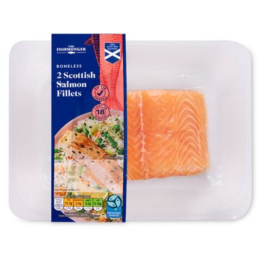 The Fishmonger Boneless Scottish Salmon Fillets 240g/2 Pack