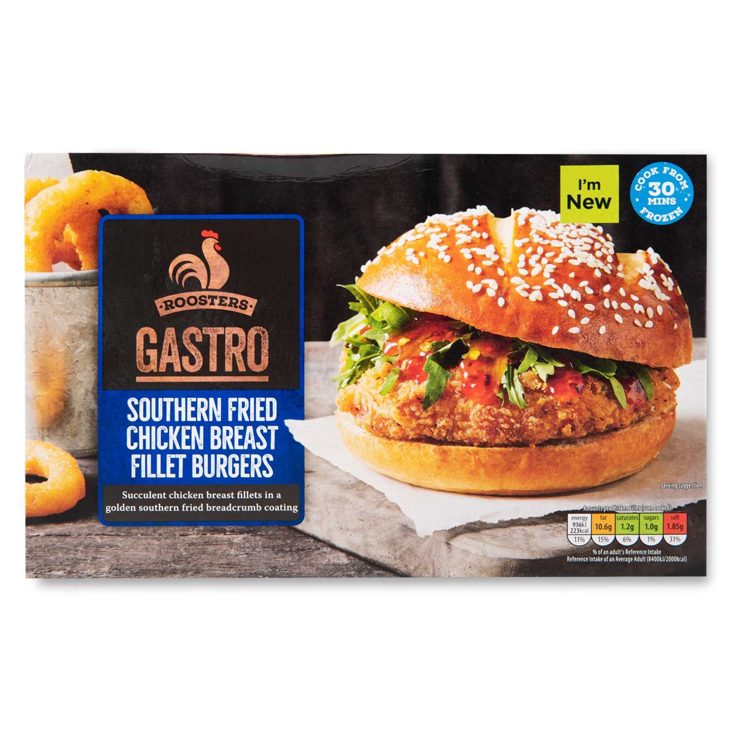 Roosters Gastro Southern Fried Chicken Breast Fillet Burgers 400g | ALDI