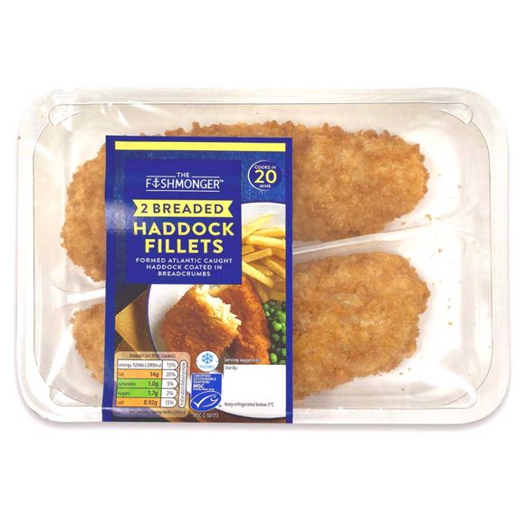 The Fishmonger Breaded Haddock Fillets 300g/2 Pack ALDI