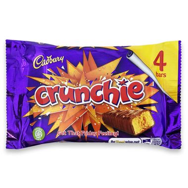 Cadbury Crunchie Bars (104.4g) 4 X 26.1g