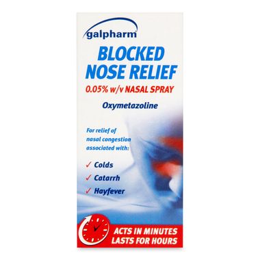 Galpharm Blocked Nose Relief 0.05% W/V Nasal Spray 15ml