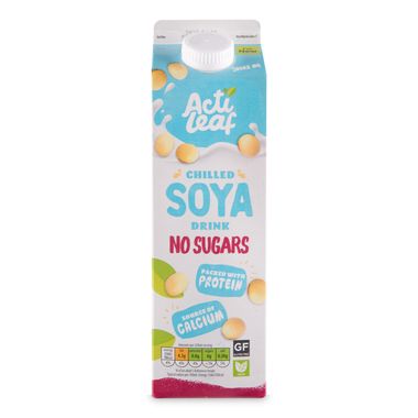 Acti Leaf Chilled Soya Drink No Sugars 1l