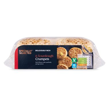 Specially Selected Sourdough Crumpets 6 Pack