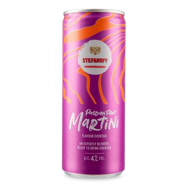 Stefanoff Passion Fruit Martini Flavour Cocktail 250ml