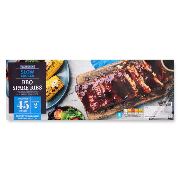 Oakhurst Slow Cooked BBQ Spare Ribs 600g ALDI