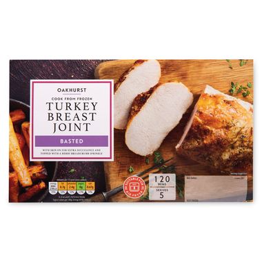 Oakhurst Cook From Frozen Basted Turkey Breast Joint 800g