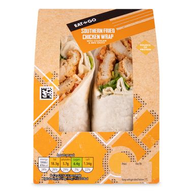 Eat & Go Southern Fried Chicken Wrap 1 Pack