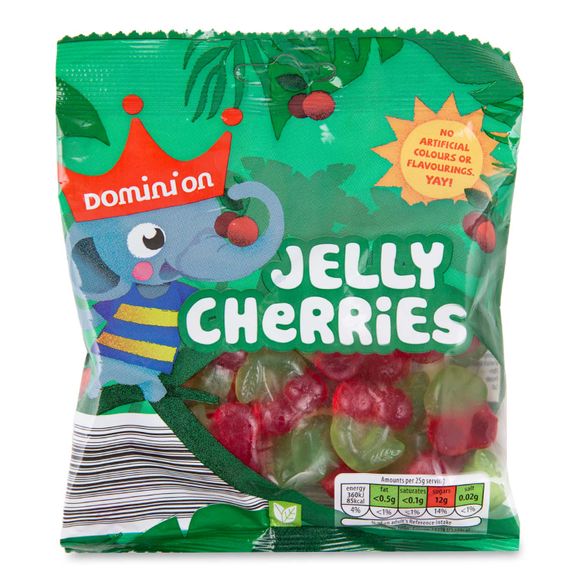 Dominion Jelly Cherries Fruit Gums 150g - HelloSupermarket