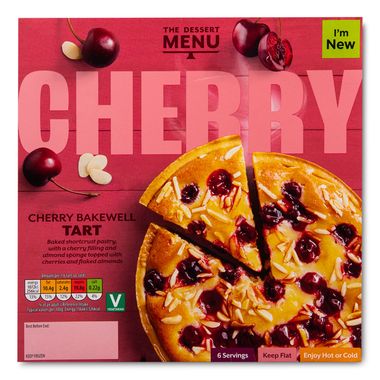 Dessert Menu Cherry Bakewell Tart 471g