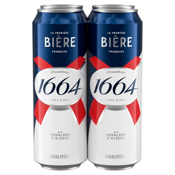 Kronenbourg 1664 Bière Blonde 4 X 568ml | ALDI