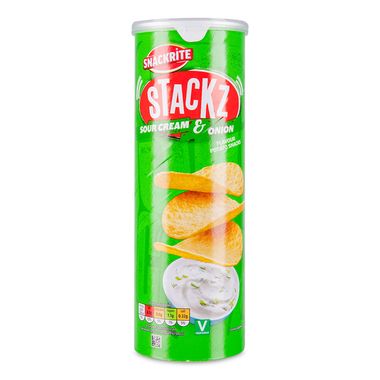 Snackrite Sour Cream & Onion Crisps 165g