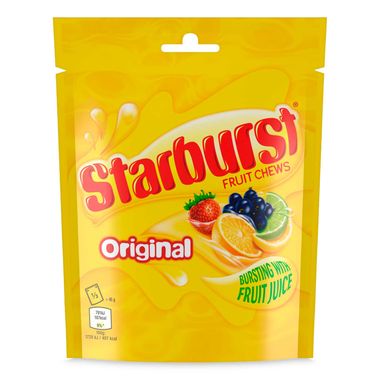 Starburst Vegan Chewy Sweets Fruit Flavoured Pouch Bag 138.0g